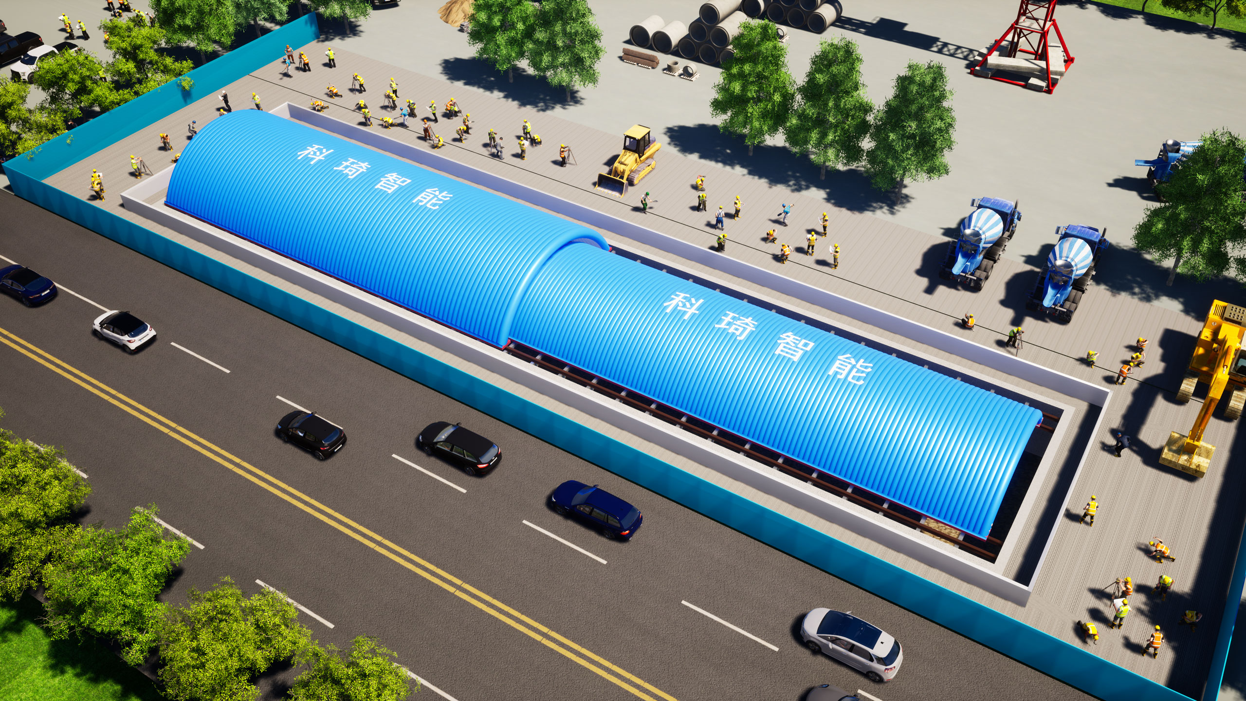 Foundation Pit Air Dome Application Scenario