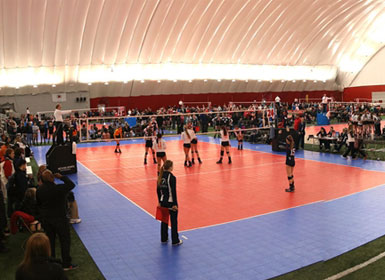 Air dome sports hall oxygen-rich environment